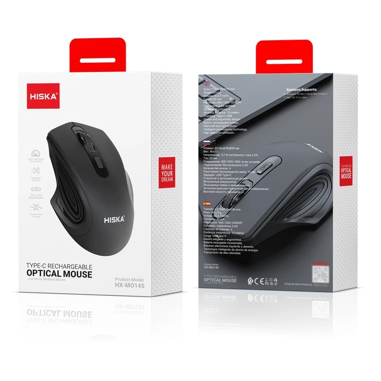 ماوس گیمینگ هیسکا مدل HX-MO145 - 4390