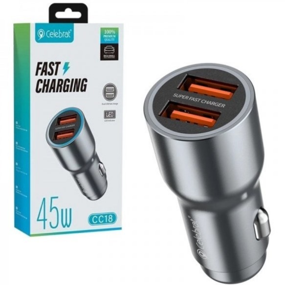شارژر فندکی 45وات سلبریت CELEBRAT CC18